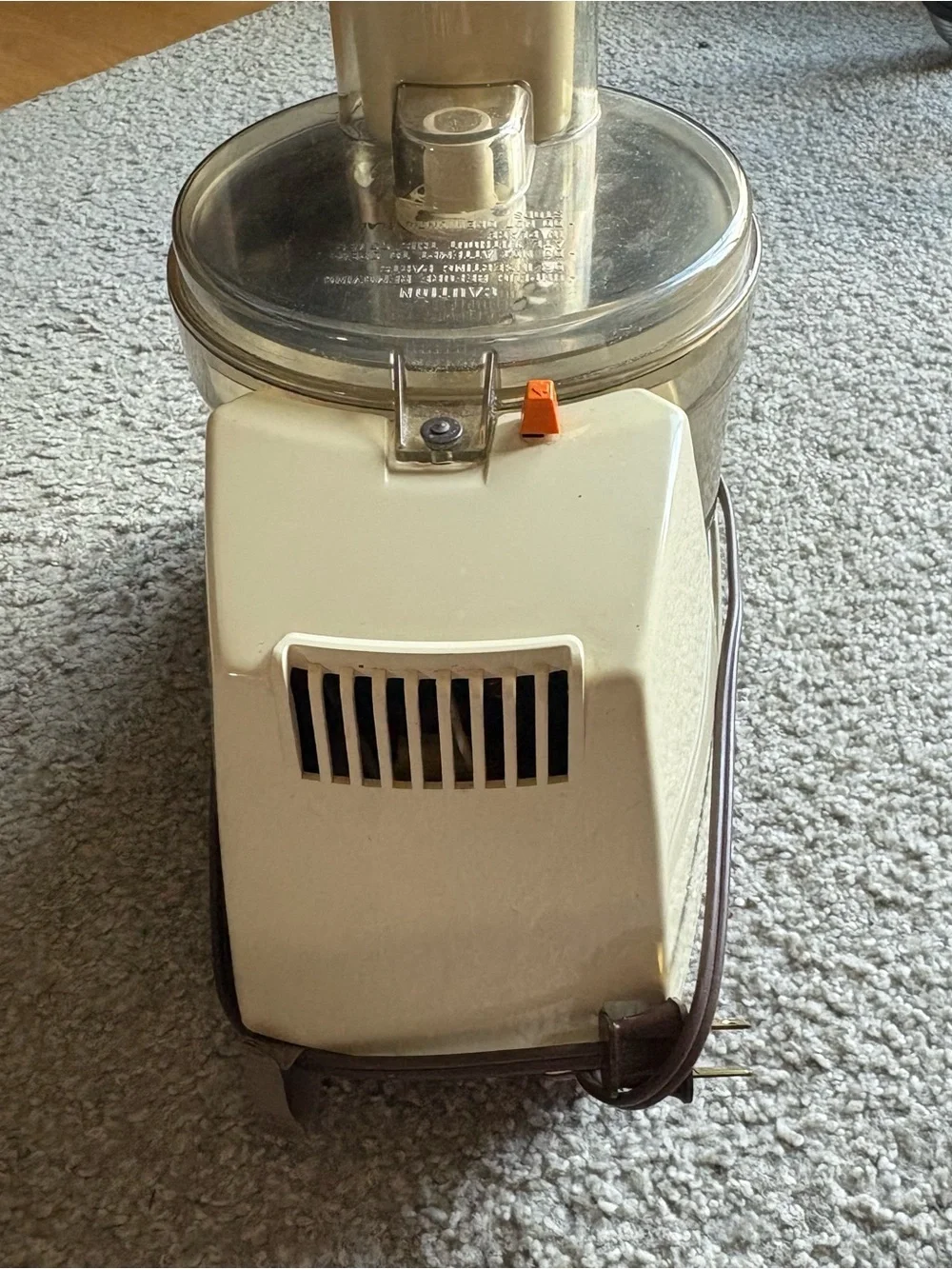 Vintage General Electric Food Processor and Blender Attachments 1970's D1-4200